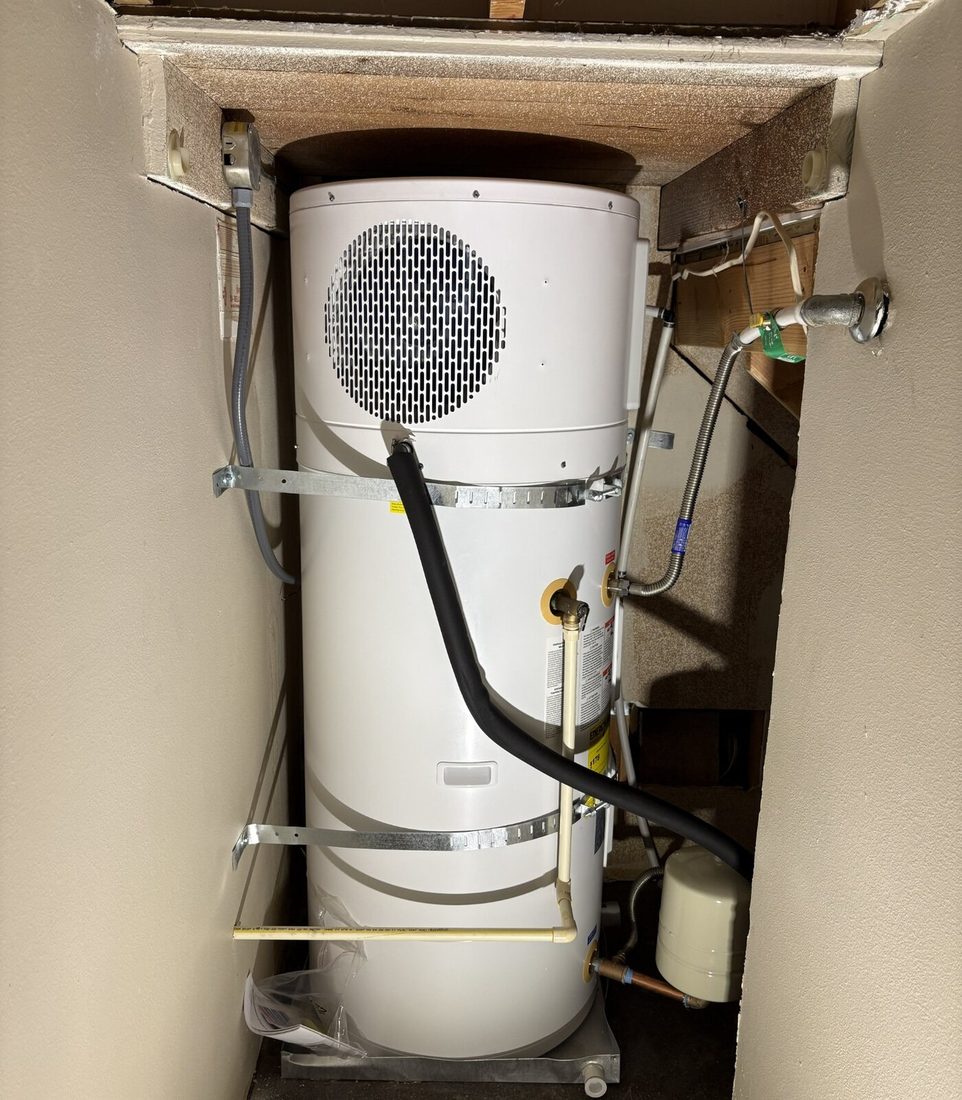 High efficiency Rinnai water heater installation
